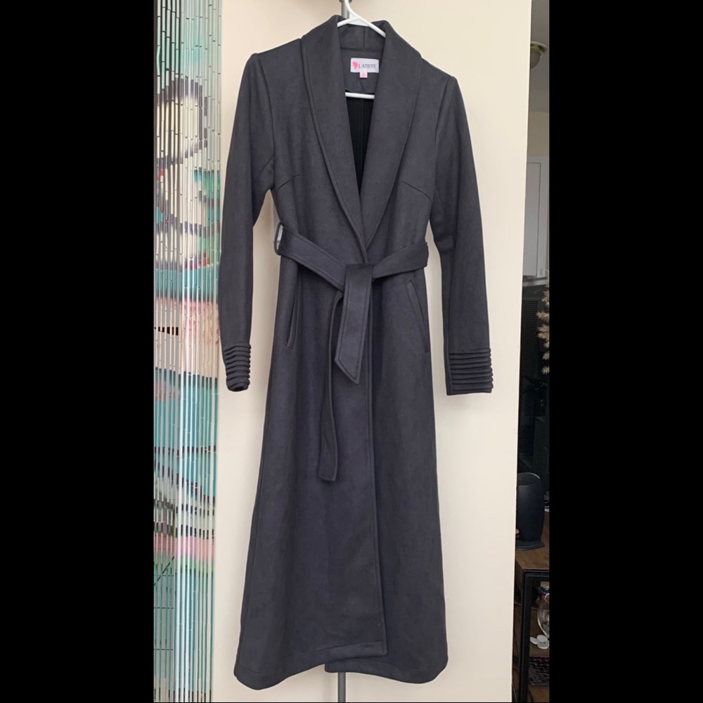 New Long grey coat